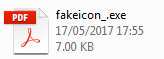 Fake icon PDF
