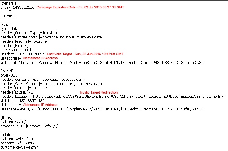 Sample of the infection server validation script from a Vietnamese attack campaign.